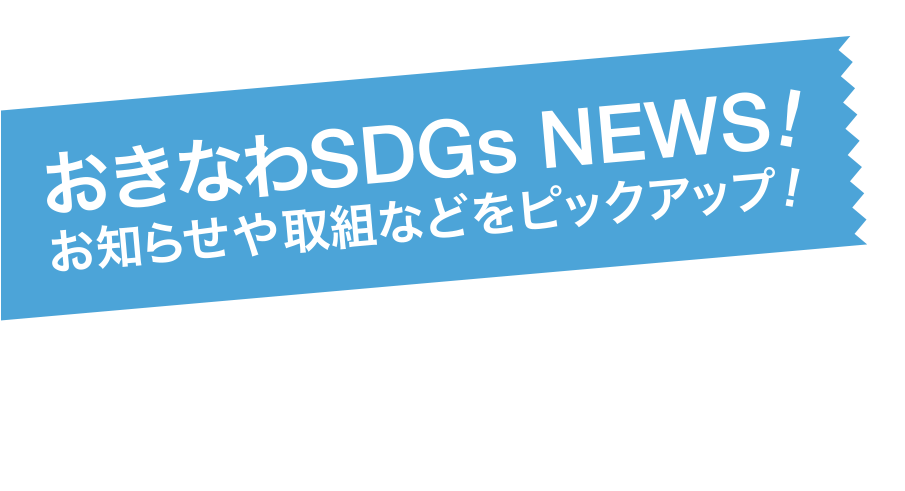 おきなわSDGs NOW! いま伝えたい、沖縄県内のSDGsなこと