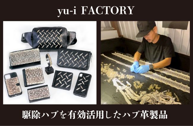 【事例紹介】駆除ハブを有効活用したハブ革製品<yu-i FACTORY>